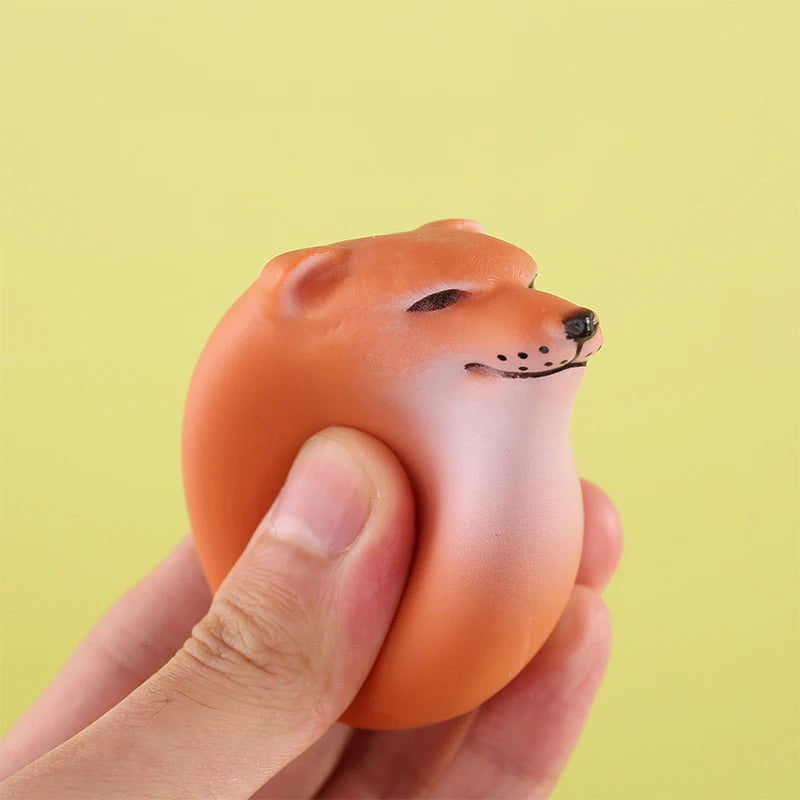 Creative Shiba Inu Egg Shape Desk Decor Realistic PVC Dog Egg Union Decoration For Home Office Fun  2
