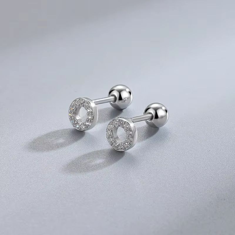 Hypoallergenic Heart Cartilage Earrings For Women  Screw Back Helix Stud Earrings For Sensitive Ear 10