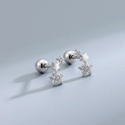 Hypoallergenic Heart Cartilage Earrings For Women  Screw Back Helix Stud Earrings For Sensitive Ear 11
