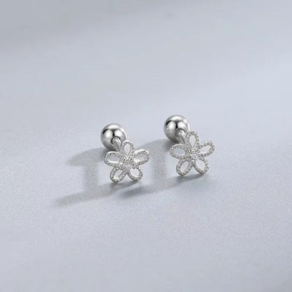 Hypoallergenic Heart Cartilage Earrings For Women  Screw Back Helix Stud Earrings For Sensitive Ear 13