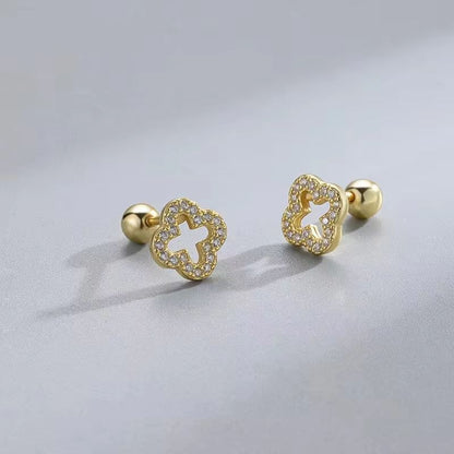 Hypoallergenic Heart Cartilage Earrings For Women  Screw Back Helix Stud Earrings For Sensitive Ear 17