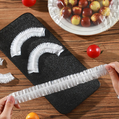 Disposable Food Lids Elastic Plastic Wrap Food Grade Covers Bowls Caps Food Fresh Saver Shoe Cover  3