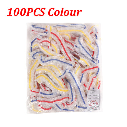 Disposable Food Lids Elastic Plastic Wrap Food Grade Covers Bowls Caps Food Fresh Saver Shoe Cover  6