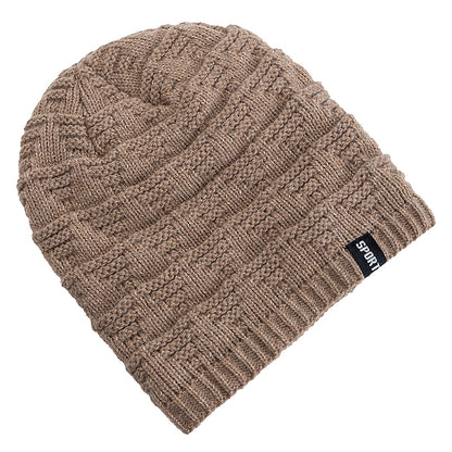 Plush Fur Lined Hats For Men Women, Unisex Fashion Beanie Hat, Solid Ski Sports Winter Cap, Keep Warm Knitted Hat
