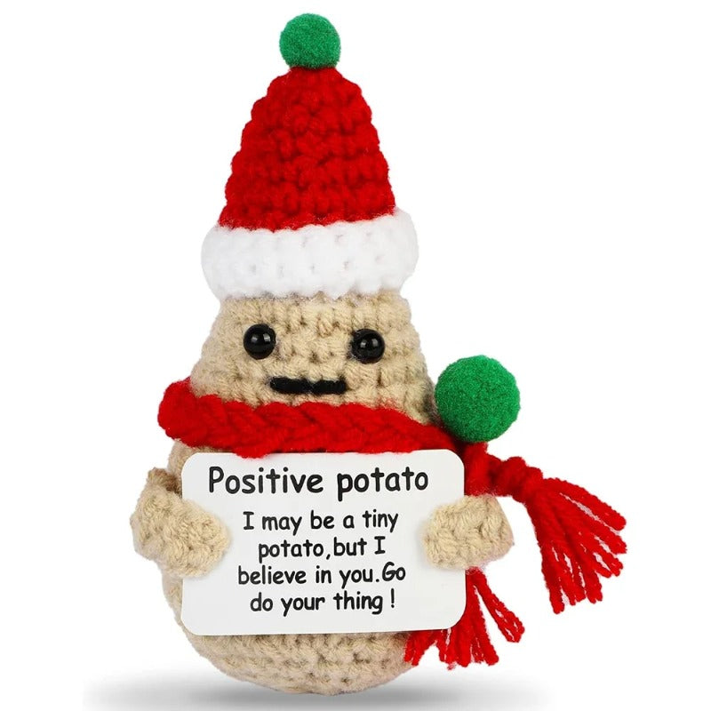 Funny Crochet Coffee Dolls Handmade Emotional Support Doll Desktop Ornament Christmas Gifts Home De 11