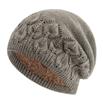 New Style Winter Hat, Keep Warm Winter Cap, Plush Fur Lined Hat for Men and Women, Outdoor Peacock Feathers Beanie