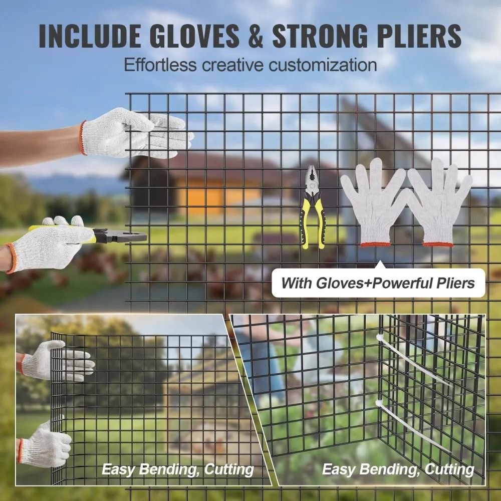Chicken Wire Fence Roll Hardware Cloth 48 X 100 Galvanized Wire Mesh Roll Vinyl Coating Metal Wire  2