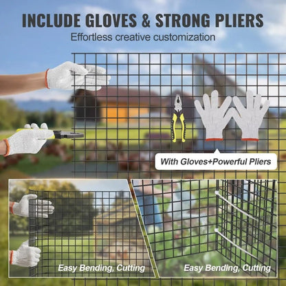 Chicken Wire Fence Roll Hardware Cloth 48 X 100 Galvanized Wire Mesh Roll Vinyl Coating Metal Wire  2