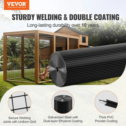 Chicken Wire Fence Roll Hardware Cloth 48 X 100 Galvanized Wire Mesh Roll Vinyl Coating Metal Wire  6