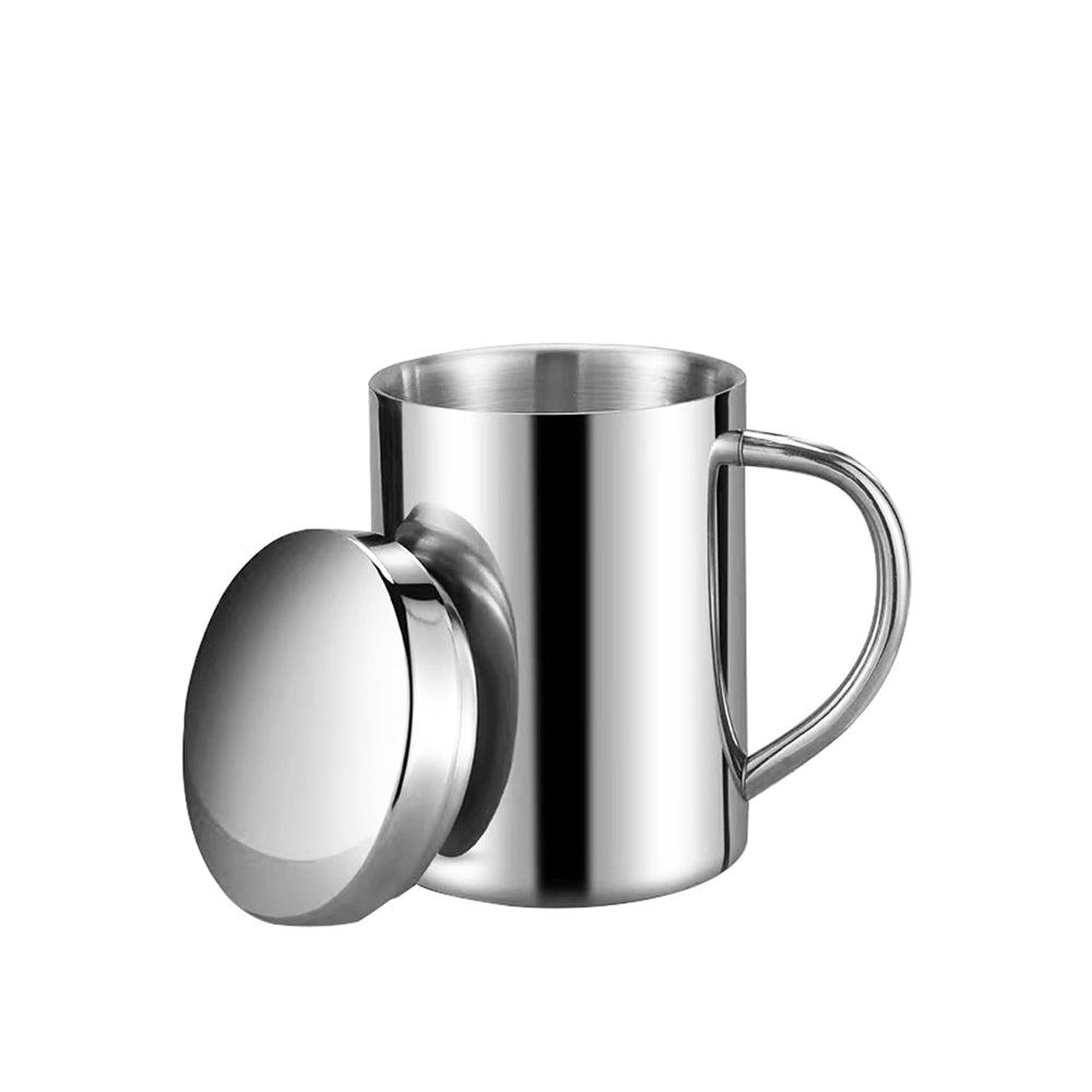 Stainless Steel Cup Portable Water Cup Reusable Easy To Clean With Handle Suitable For Office Outdo 5