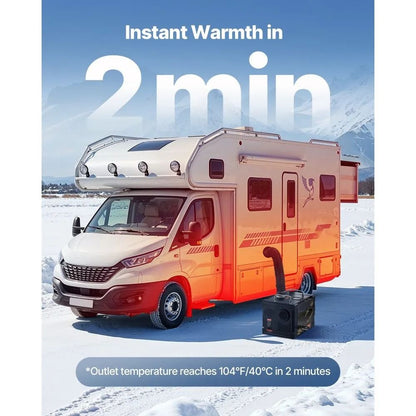All In One Portable Diesel Heater Diesel Air Heater Bluetooth App Control LCD Screen Remote Control 3
