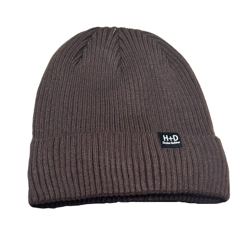 Winter Warm Striped Pattern Beanie Mens Thermal Knit Hat Fleece Lined Outdoor Sports Ski Cap 4