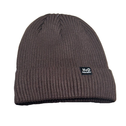 Winter Warm Striped Pattern Beanie Mens Thermal Knit Hat Fleece Lined Outdoor Sports Ski Cap 4