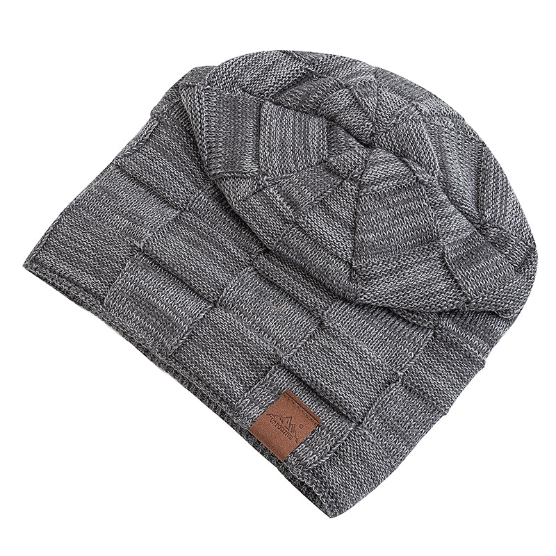 Fashion Female Winter Hats Hot Sale Slouchy Beanie Multicolor Mixing Design Knitted Warm Cap 3