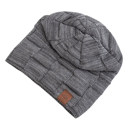 Fashion Female Winter Hats Hot Sale Slouchy Beanie Multicolor Mixing Design Knitted Warm Cap 3