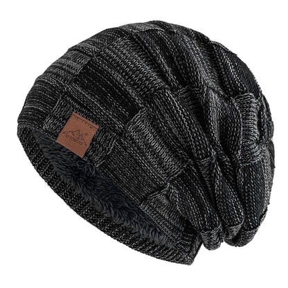 Fashion Female Winter Hats Hot Sale Slouchy Beanie Multicolor Mixing Design Knitted Warm Cap 5