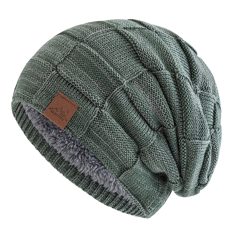 Fashion Female Winter Hats Hot Sale Slouchy Beanie Multicolor Mixing Design Knitted Warm Cap 7