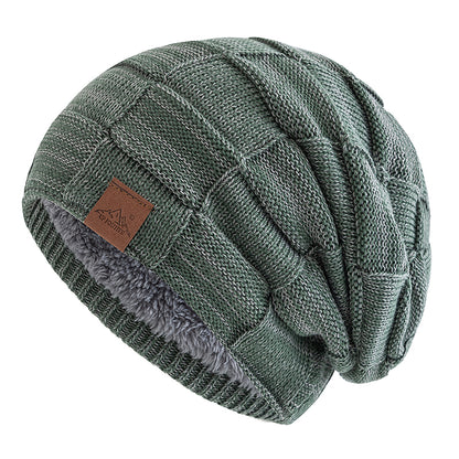 Fashion Female Winter Hats Hot Sale Slouchy Beanie Multicolor Mixing Design Knitted Warm Cap 7
