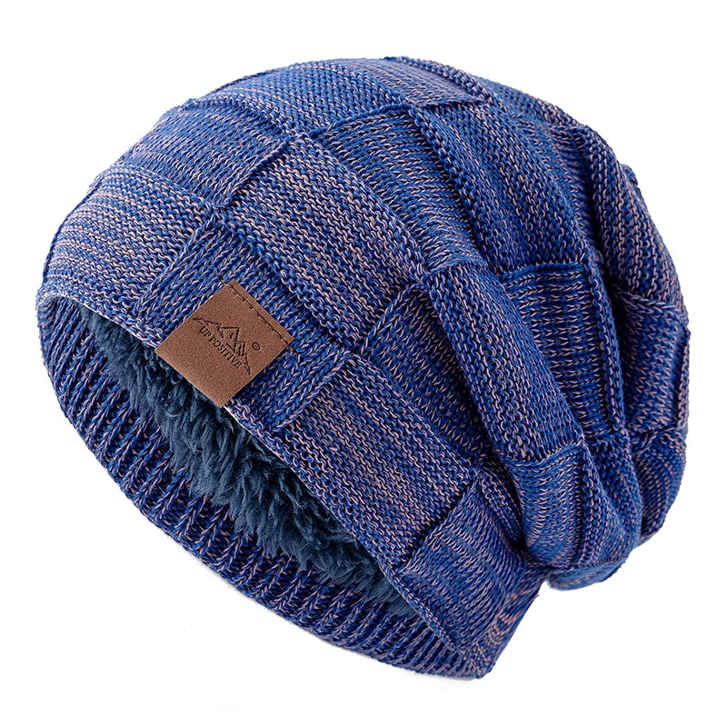 Fashion Female Winter Hats Hot Sale Slouchy Beanie Multicolor Mixing Design Knitted Warm Cap 13