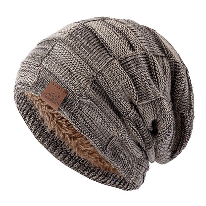 Fashion Female Winter Hats Hot Sale Slouchy Beanie Multicolor Mixing Design Knitted Warm Cap 15