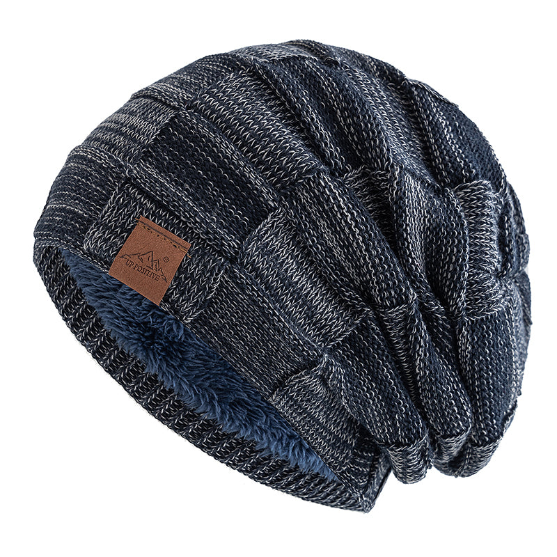 Fashion Female Winter Hats Hot Sale Slouchy Beanie Multicolor Mixing Design Knitted Warm Cap 18