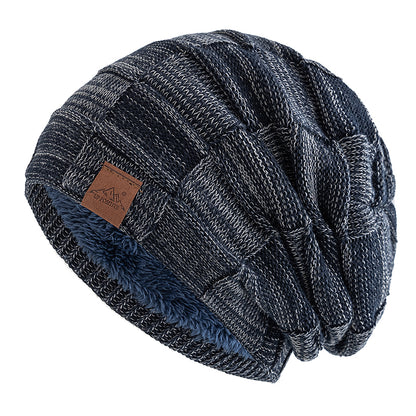 Fashion Female Winter Hats Hot Sale Slouchy Beanie Multicolor Mixing Design Knitted Warm Cap 18