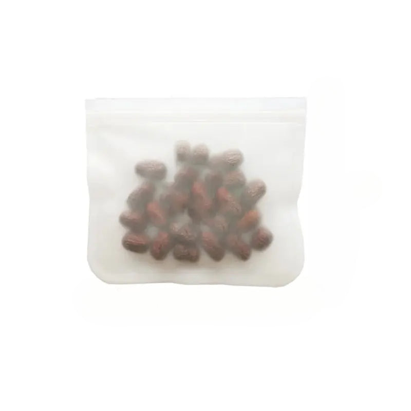 Silicone Food Storage, Reusable Containers, Leak proof Food Storage Bags, Stand Up Zip Lunch Bags, Fresh Food Cup