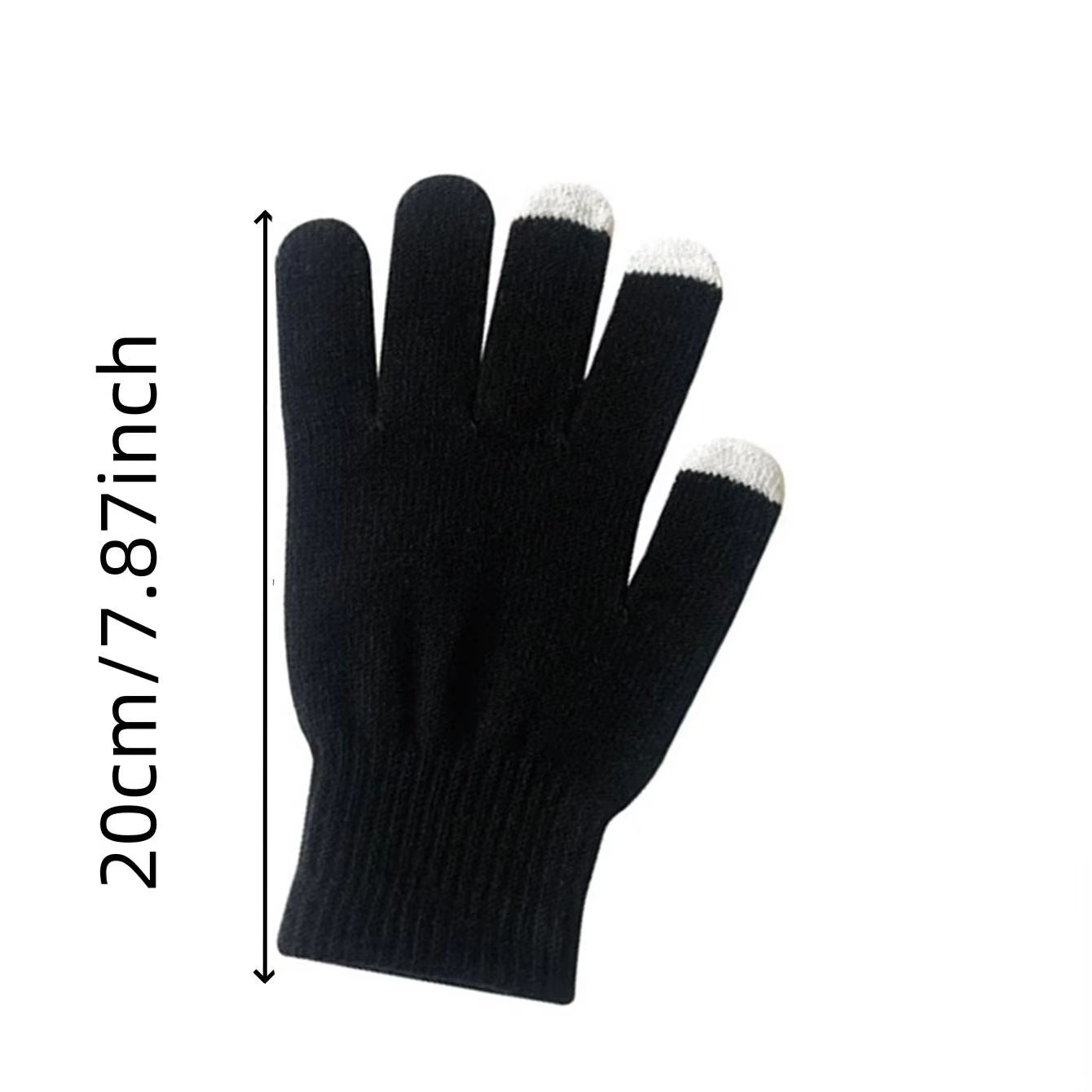 4pcs Velvet Winter Hat And Scarf Set With Warm Beanie And Gloves  Unisex Neck Warmer Outdoor Cold W 2
