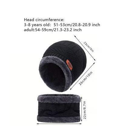 4pcs Velvet Winter Hat And Scarf Set With Warm Beanie And Gloves  Unisex Neck Warmer Outdoor Cold W 5