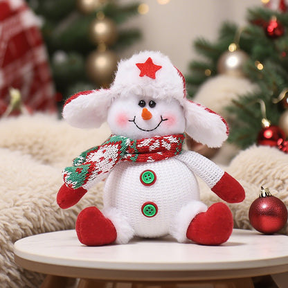 Santa Claus Snowman, Elk Doll Children Xmas Gift, Tree Plush Ornaments, Home Christmas Decorations, Party New Year