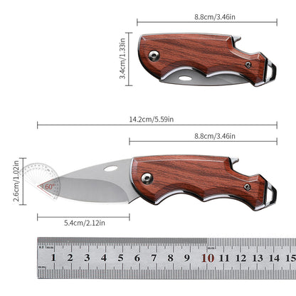 Handmade Stainless Steel Folding Boning Knife, Portable Pocket Knife, Butcher Meat Fruit Fish BBQ Cutting Knife