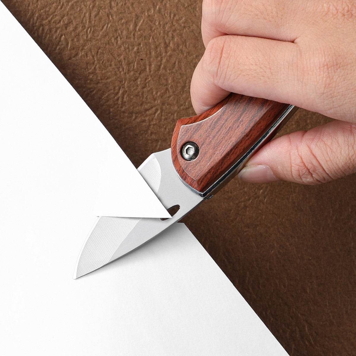 Handmade Stainless Steel Folding Boning Knife, Portable Pocket Knife, Butcher Meat Fruit Fish BBQ Cutting Knife