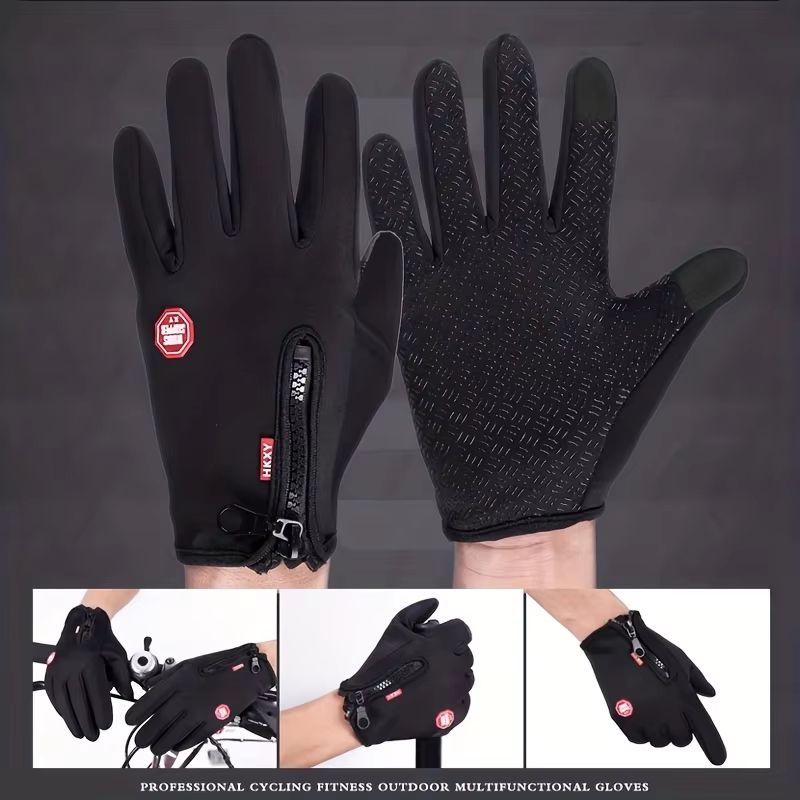 Unisex Touchscreen Winter Gloves Warm Windproof Outdoor Gloves 3