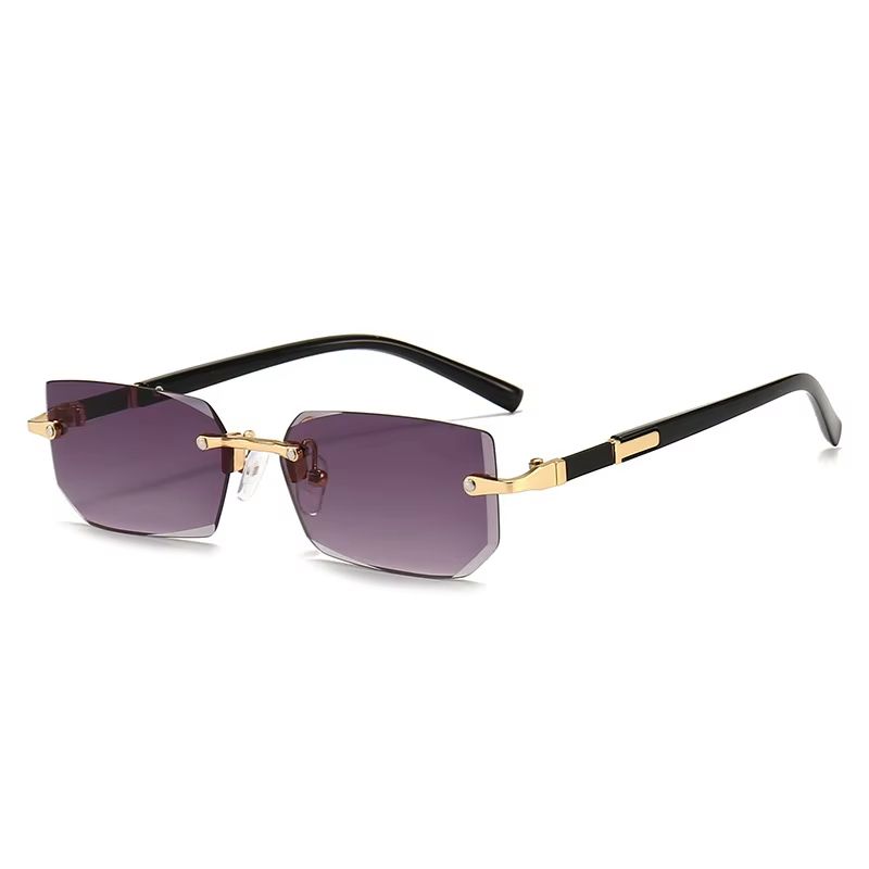 Rimless Rectangle Small Square Sunglasses For Women And Men 5