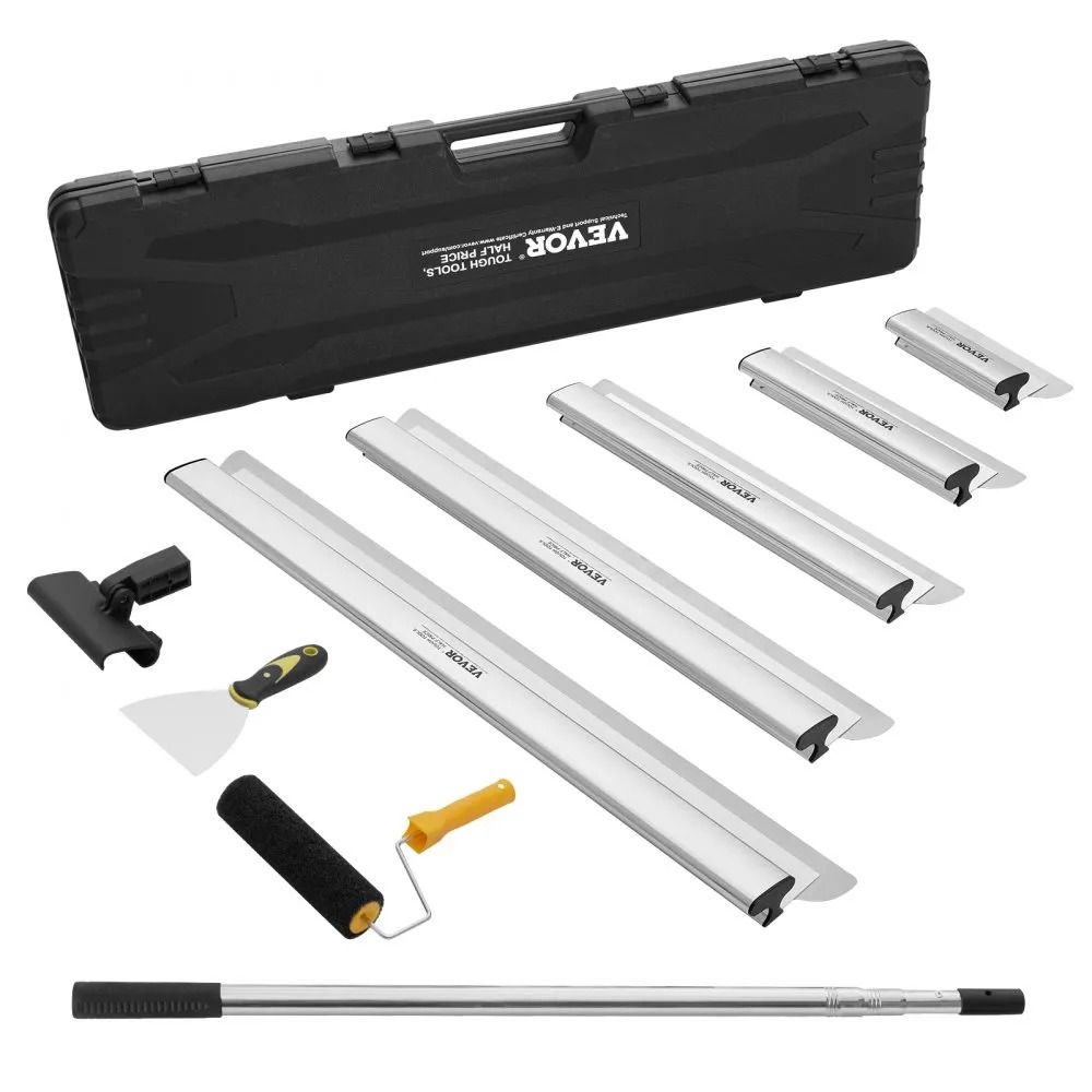 Professional Skim Coat Tools Drywall Skimming Blade Set Skimming Blades Telescopic Handle Pole Stai