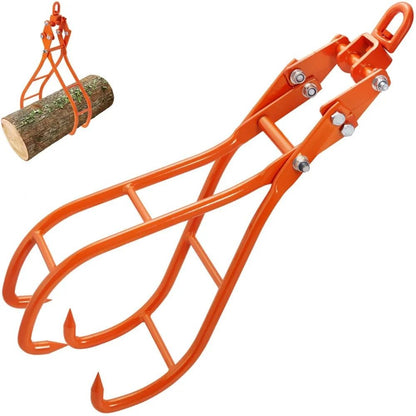 Claw Log Grapple, Timber Claw Hook, Swivel Steel Log Lifting Tongs, Eagle Claws Design, High lbs Capacity