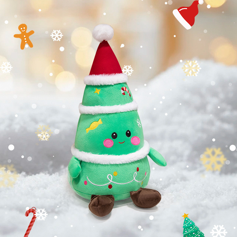 Cute Santa Claus Gingerbread Man Plush Toys Elk Snowman Animal Doll Christmas Gifts For Children Ki 6