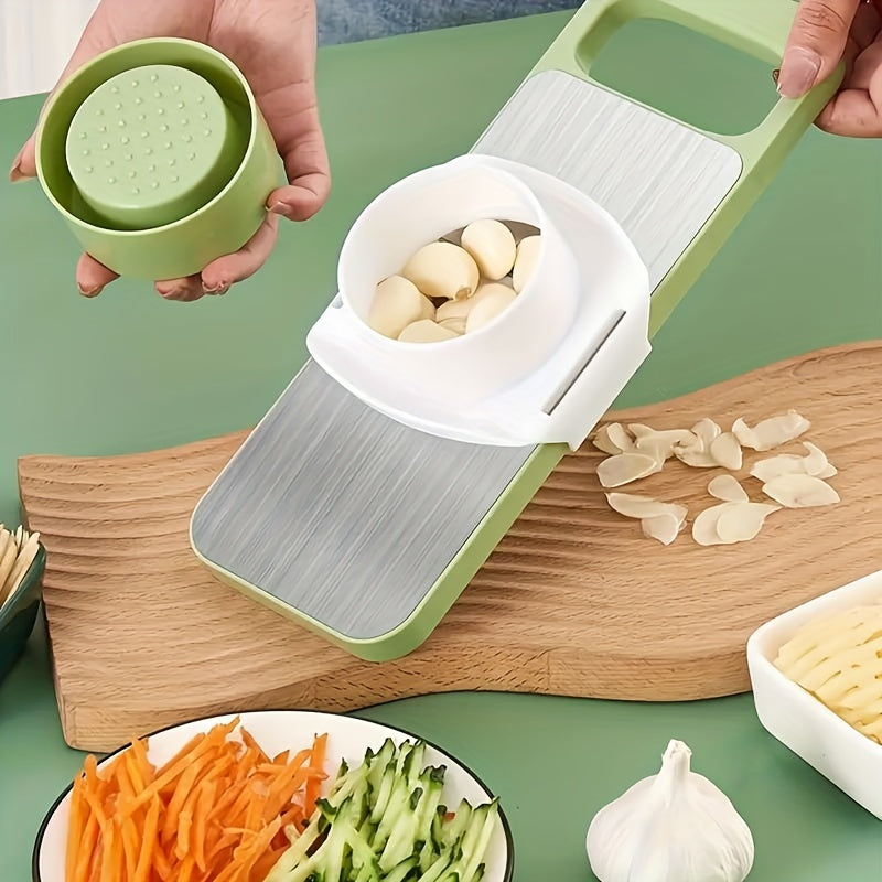 Multi functional Vegetable Slicer, Manual Kitchen Tool Kit, Interchangeable Blades, Grater Set for Potatoes
