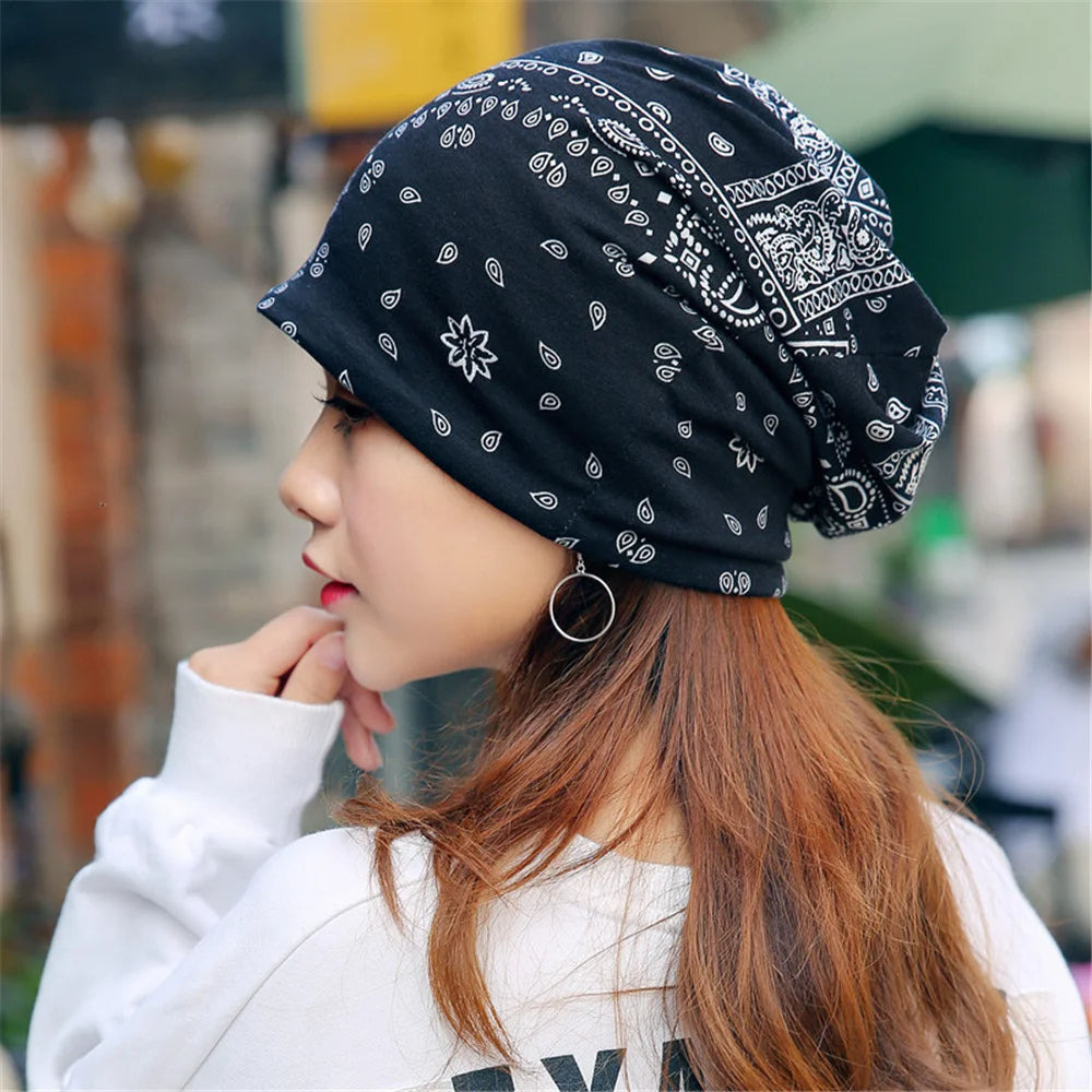 Caps Spring Women Beanie High Quality Women Beanies Hat For Women Caps Bonnet 2 Way To Wear Festiva 4