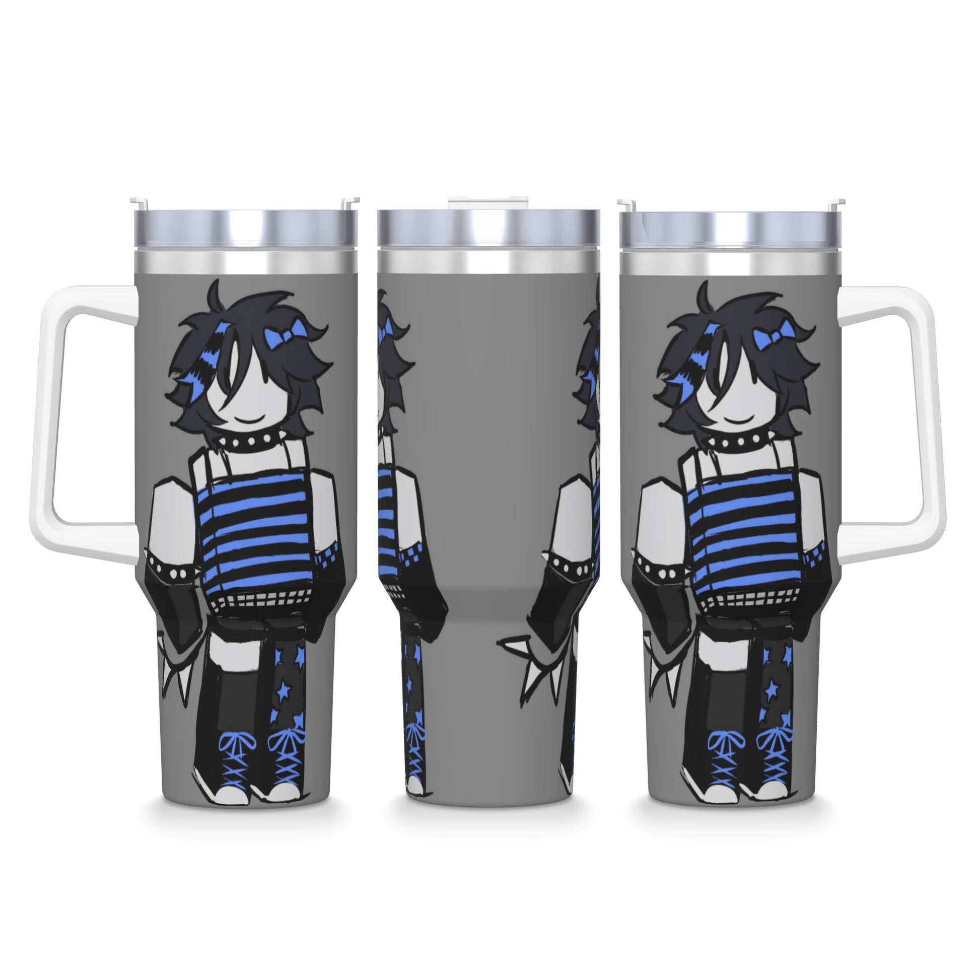 Two Time Stainless Steel Tumbler, Large Capacity Thermal Mug, Beach Car Mugs, Insulated Cold and Hot Tea Bottle