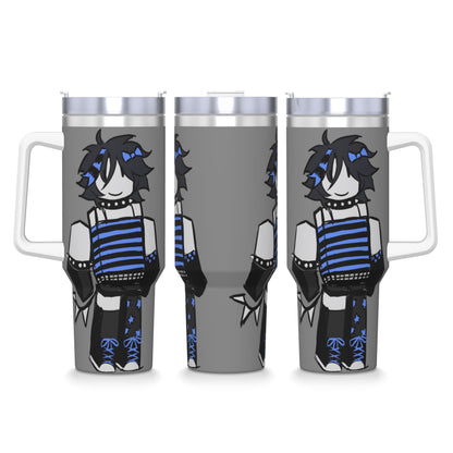 Two Time Stainless Steel Tumbler, Large Capacity Thermal Mug, Beach Car Mugs, Insulated Cold and Hot Tea Bottle