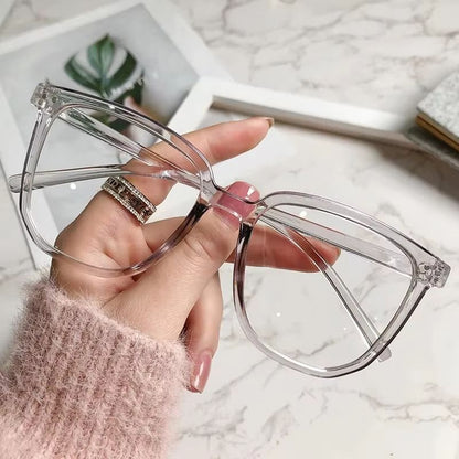 Retro Anti Blue Light Glasses For Women With Flat Light Frame 5