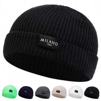 Winter Warm Hat, Unisex Letter Beanie, Hip Hop Cap, Beanie Hat Caps for Men Women