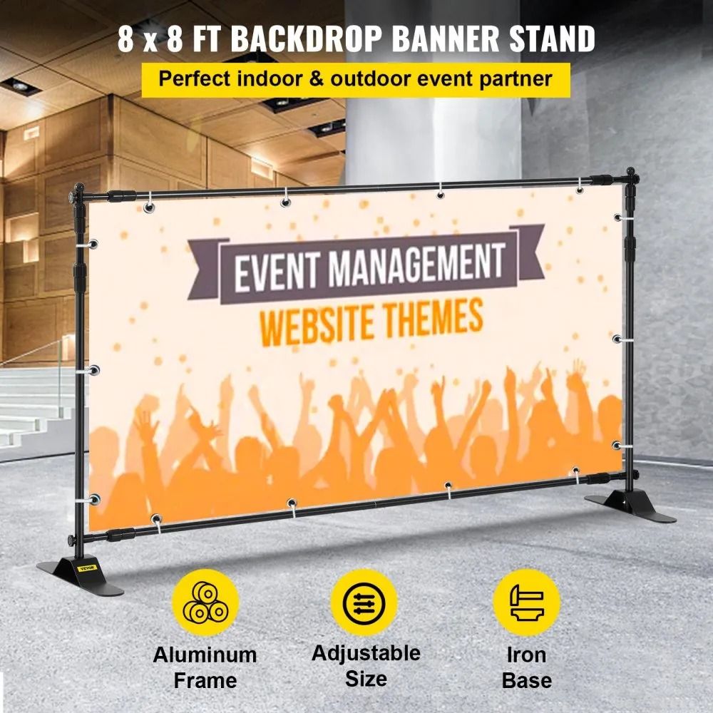 Adjustable Backdrop Banner Stand Heavy Duty Background Stand Carry Bag Party Wedding Photography Di 1