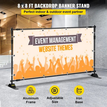Adjustable Backdrop Banner Stand Heavy Duty Background Stand Carry Bag Party Wedding Photography Di 1