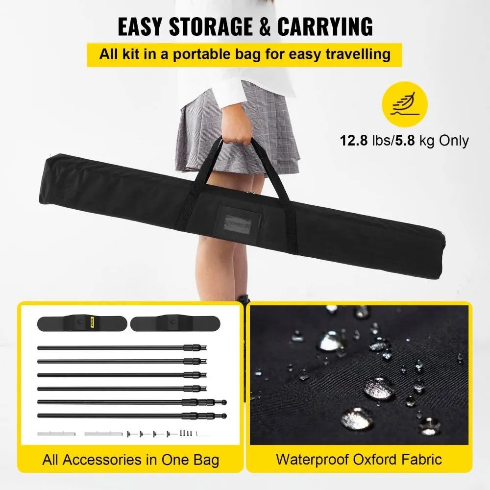 Adjustable Backdrop Banner Stand Heavy Duty Background Stand Carry Bag Party Wedding Photography Di 4