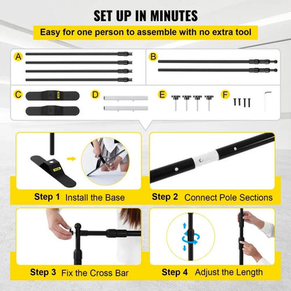 Adjustable Backdrop Banner Stand Heavy Duty Background Stand Carry Bag Party Wedding Photography Di 5