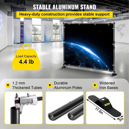 Adjustable Backdrop Banner Stand Heavy Duty Background Stand Carry Bag Party Wedding Photography Di 3