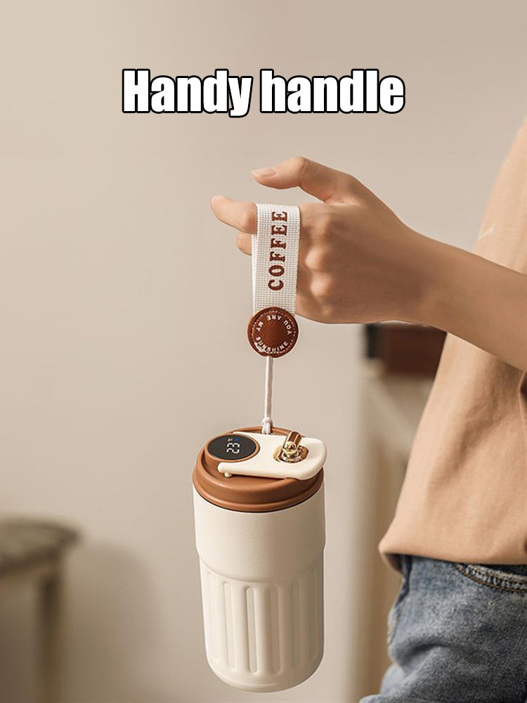 Insulated Stainless Steel Coffee Cup Intelligent Temperature Measurement Mug HighAesthetic Thermal  1