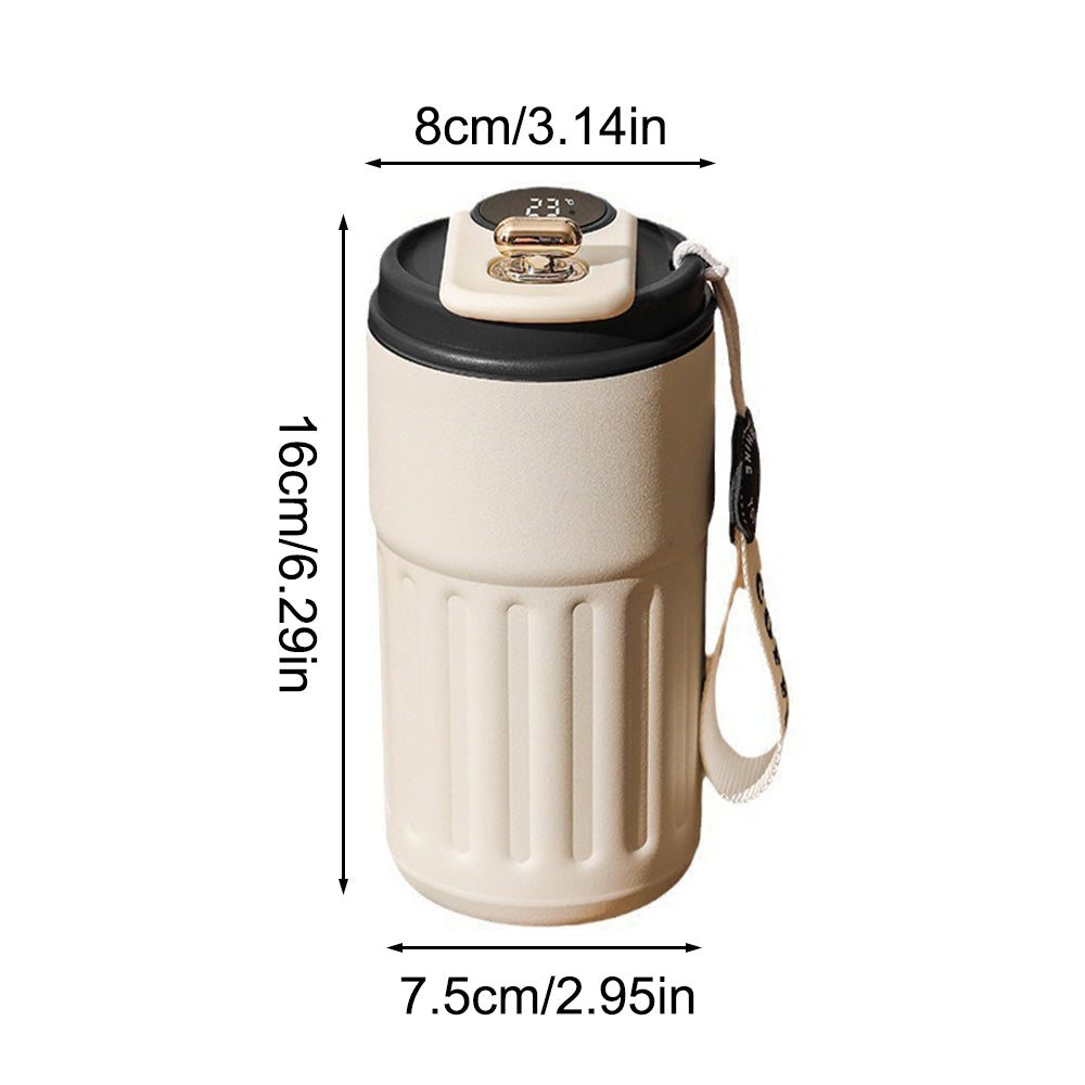 Insulated Stainless Steel Coffee Cup Intelligent Temperature Measurement Mug HighAesthetic Thermal  5